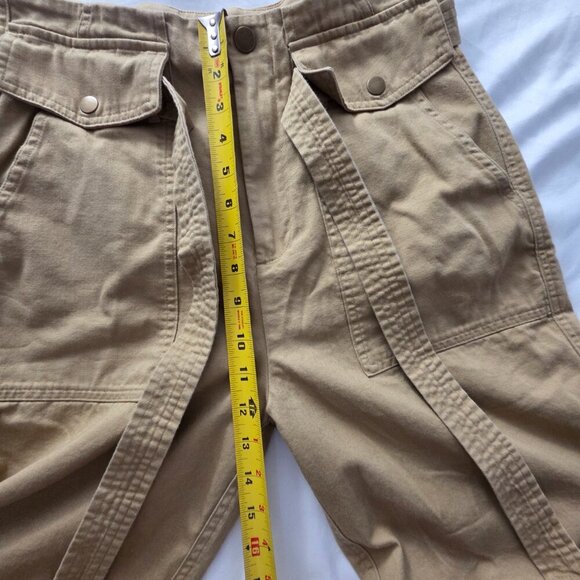 Banana Republic High Rise Utility Pants | Safari Cargo Crop Trousers | Size 4 - Picture 8 of 9